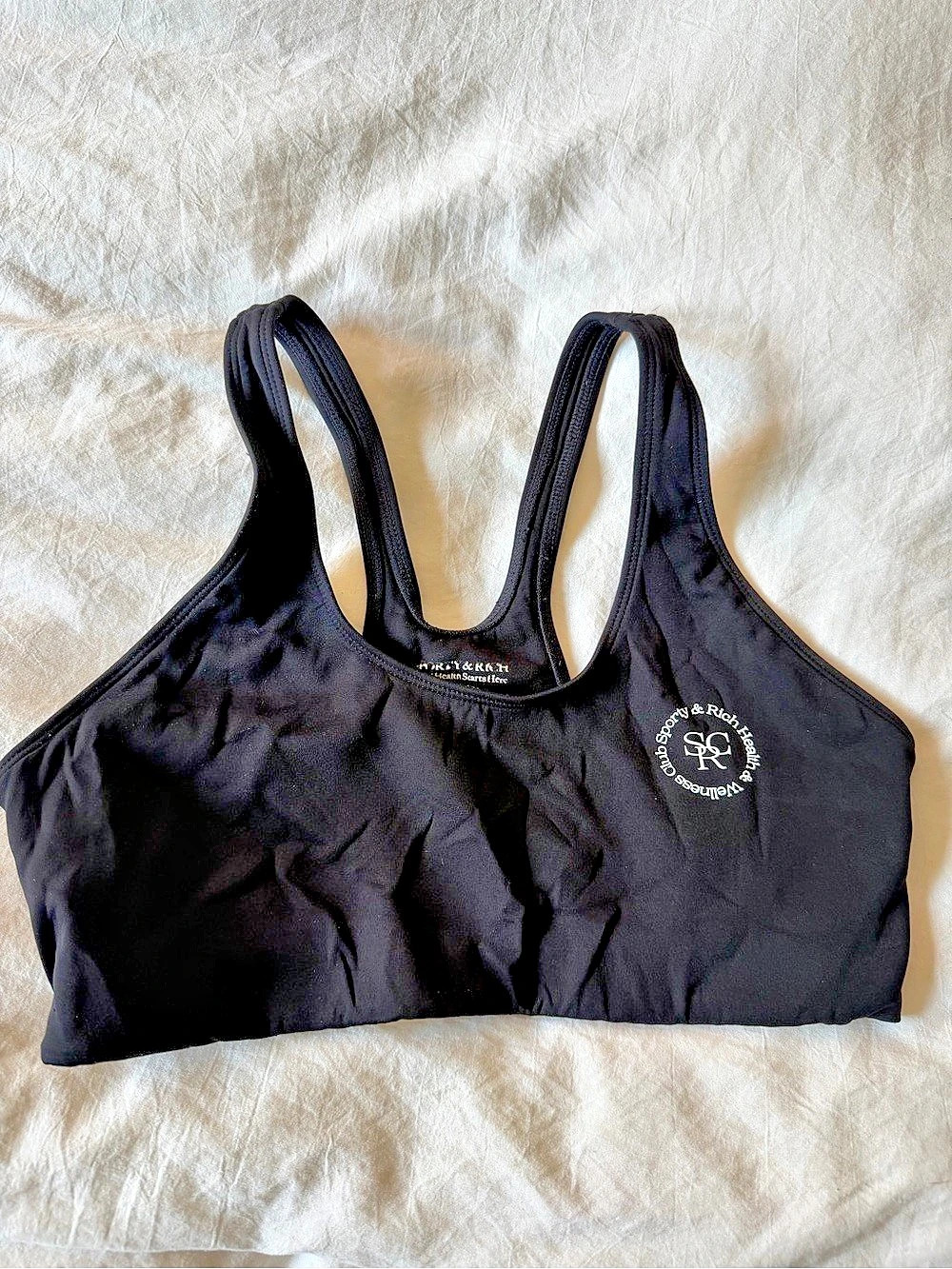 Sporty & Rich - Black Sports Bra Size Small